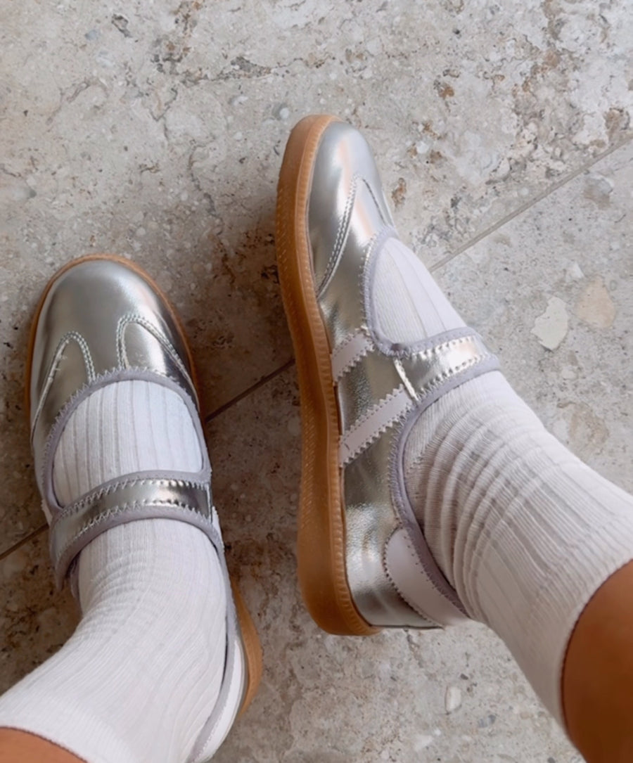 Boston Jane✨Plata / Blanco